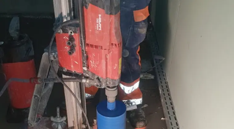 Wiercenie w betonie techniką diamentową - Otworowanie