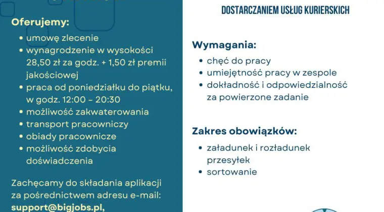 Magazynier poszukiwany