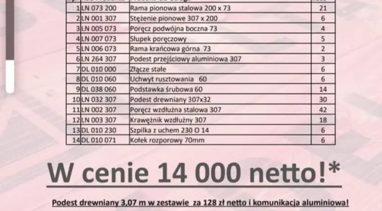 Rusztowania elewacyjne