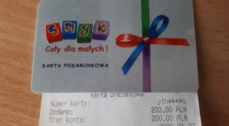 Karta Podarunkowa SMYK