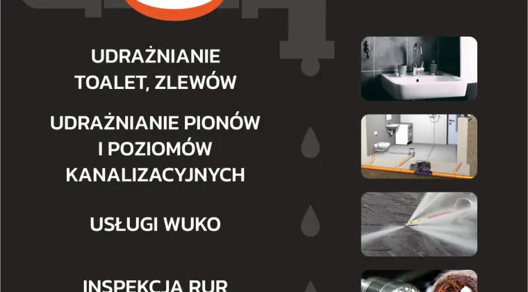 Pogotowie kanalizacyjne, Udrażnianie rur, Hydraulik, Usługi hydrauliczne