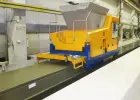 Machine for the production of hollow core slabs by extrusion