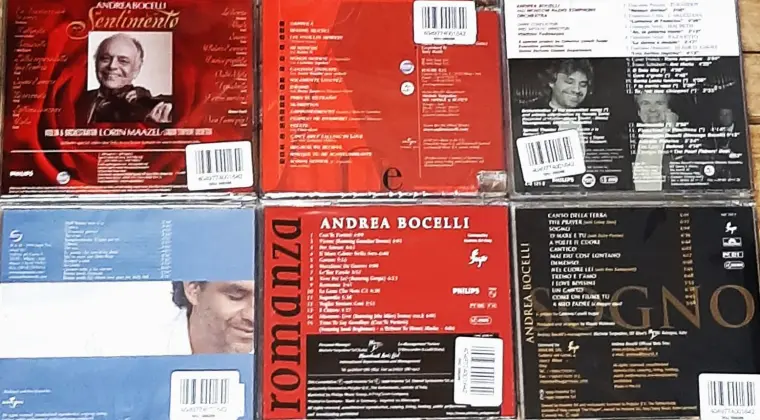 Polecam Znakomity Zestaw 5 Albumów CD 6 CD  ANDREA BOCELLI