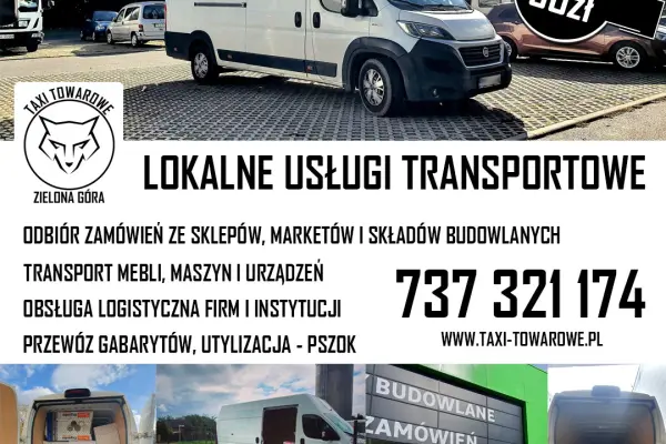 Taxi towarowe Zielona Góra - tania bagażówka Zielona Góra 737 321 174