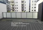 Oklejamy balkony w Warszawie- Folie matowe na szklane szyby balkonowe -Usługa oklejania balkony Wawa
