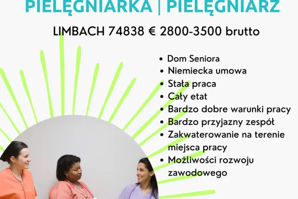 Pielęgniarka/Pielęgniarz - Dom Seniora - LIMBACH 74838