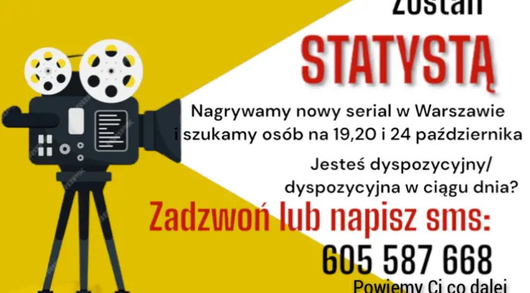 Szukamy statystów na plan serialu