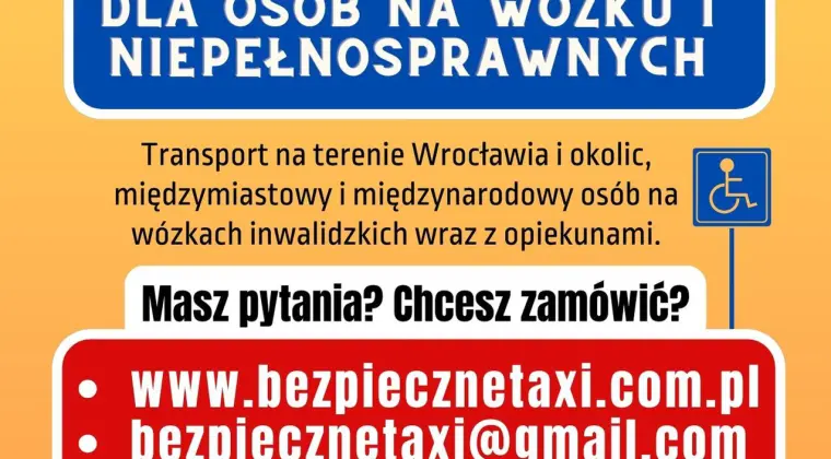 Transport osób na wózku i niepełnosprawnych ruchowo