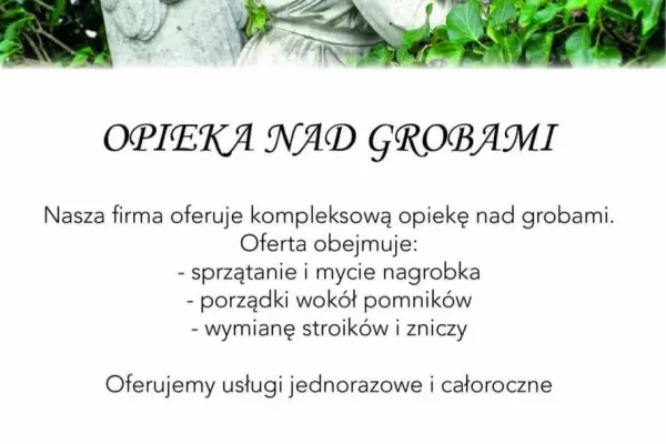 Sprzątanie i konserwacja grobów