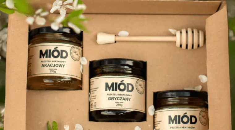 Polskie Miody Naturalne 1kg, 400g lub 250g. Jednoodmianowe i z owocami