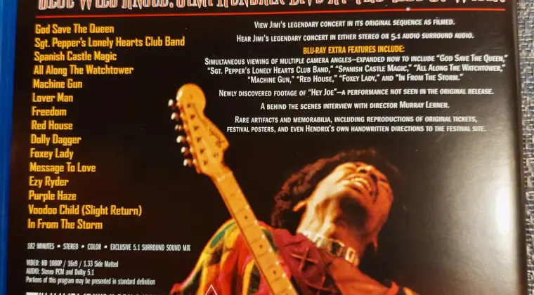 Polecam Płytę Blu Ray -Rewelacyjny Koncert Jimi Hendrix -Koncert na wyspie Wight