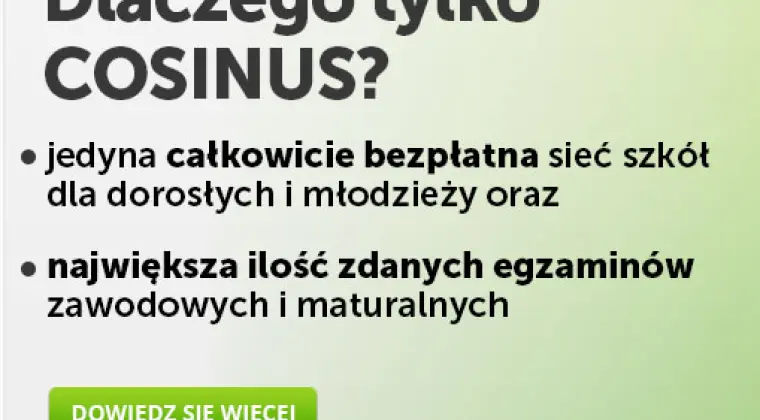 Rekrutacja na semestr wiosenny w Cosinus Koszalin!