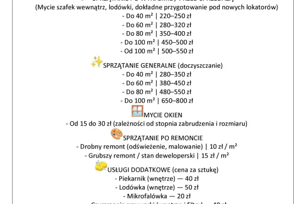 Sprzątanie po remoncie/demontaż mieszkań/opróżnianie mieszkań/garażu/piwnicy