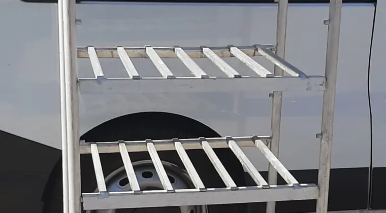Polecam Mocne Regały Aluminiowe 5 Kpl. Prod. Dania