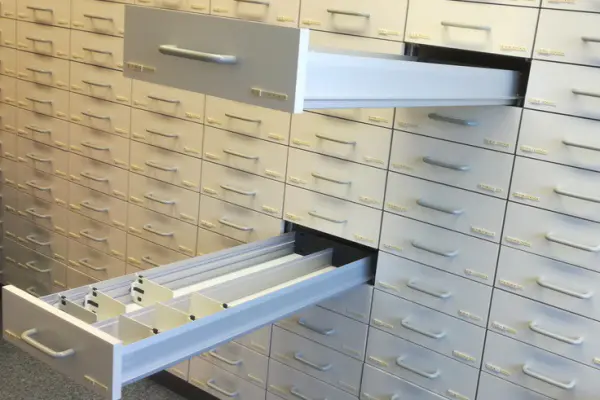 Meble apteczne-magazynowe szuflady głębokiego składowaia sprzedam