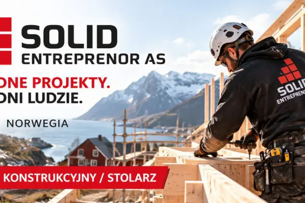 Cieśla konstrukcyjny / Stolarz (m/k) - Norwegia - start koniec października 2026