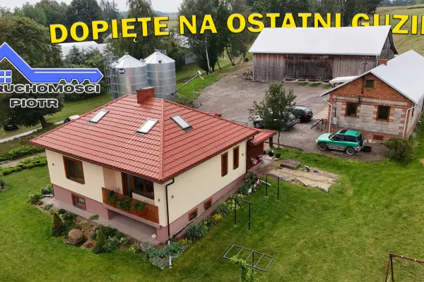 Równianki – dom po modernizacji, 1,09 ha i miejsce na działalność