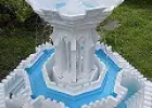 Fontanna do ogrodu /Fontaine/ Fontän /Fontein/ Fuente del jardín/ Font