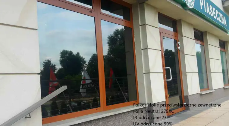 Folia zewnętrzna przeciwsłoneczna na okna , witryny, świetliki dachowe....Folia z filtrem UV i IR