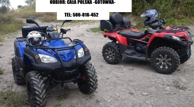 SKUPUJEMY QUADY W CAŁEJ POLSCE! SZYBKA GOTÓWKA! DOJEŻDŻAMY! SPRAWNE I USZKODZONE!