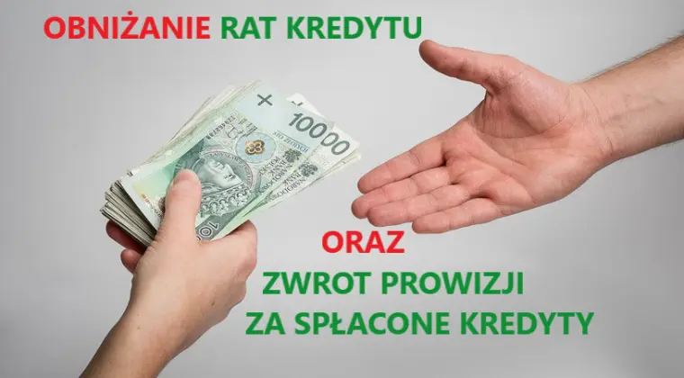 Obniżanie rat kredytu oraz zwrot prowizji bankowej 