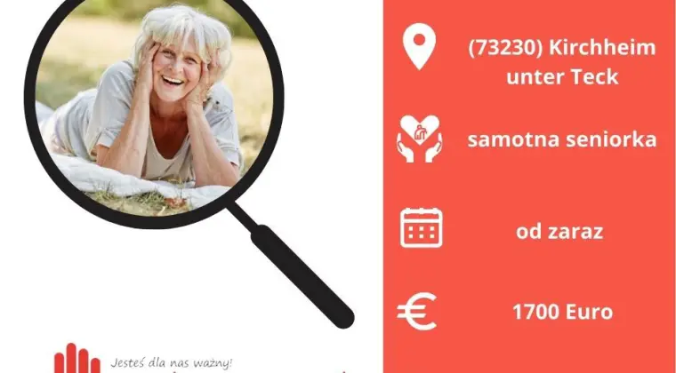 Nowe zlecenie do samotnej podopiecznej od zaraz