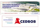 Pracownik produkcji z Zakładzie Surowców Paszowych