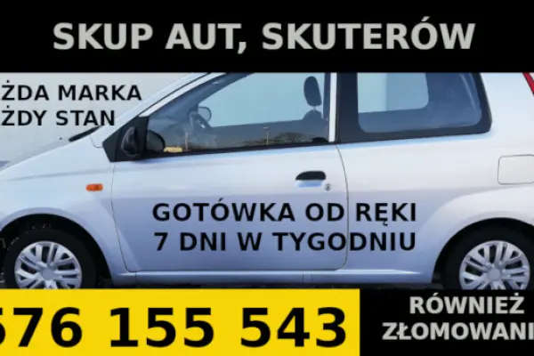 SKUP AUT KRAKÓW SKUP SKUTERÓW PRZYCZEP oraz ZŁOMOWANIE 