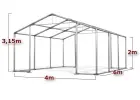 4x6m Namiot BIESIADNY handlowy PAWILON ogrodowy CAŁOROCZNY komunijny