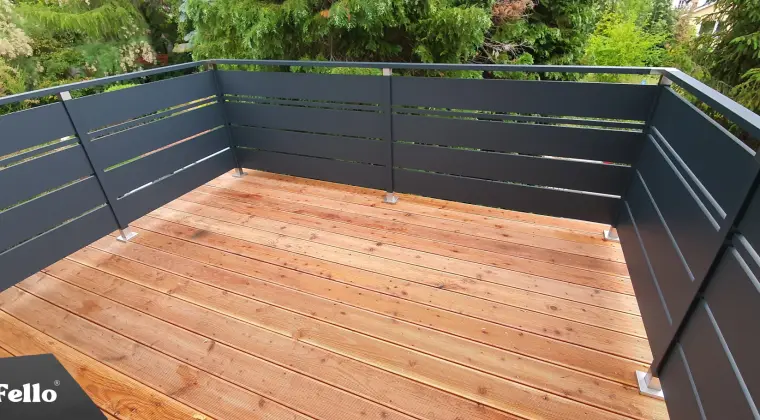 Fello Balustrada SOLID Barierka Nowoczesna taras balkon montaż wysyłka