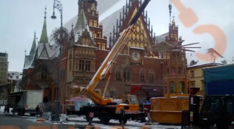 Wynajem dźwigu wraz z obsługą operatorską.