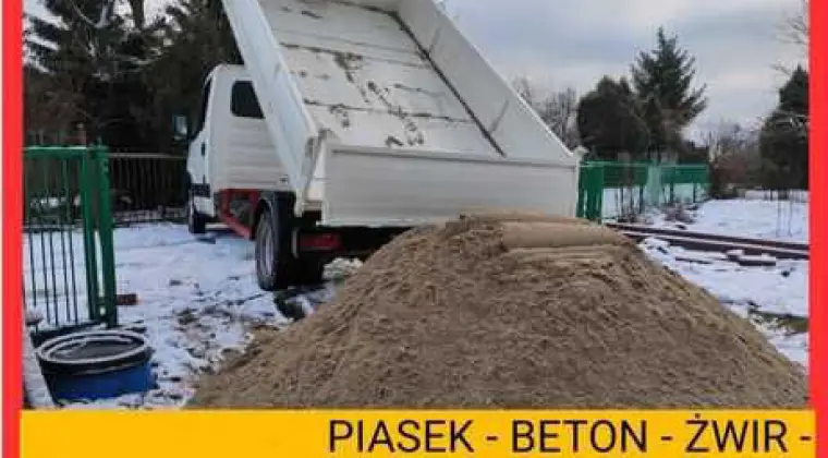 Sprzedaż piasku transport Rzeszów Krasne Malawa Trzebownisko Tyczyn
