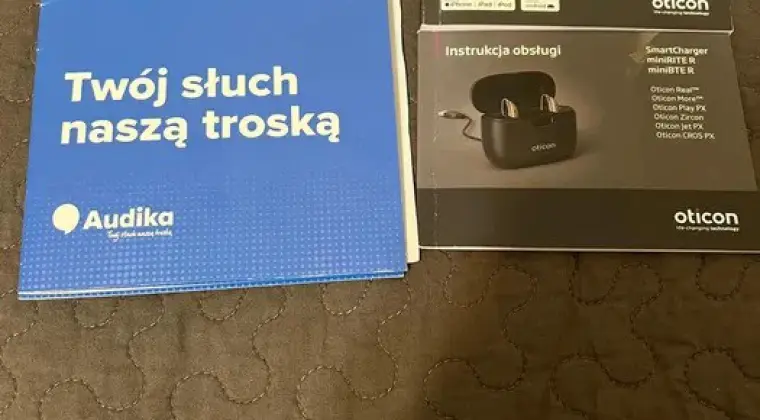 OTICON ZIRCON 1 miniRITE R – nowy, komplet, stan idealny, gwarancja, ładowarka