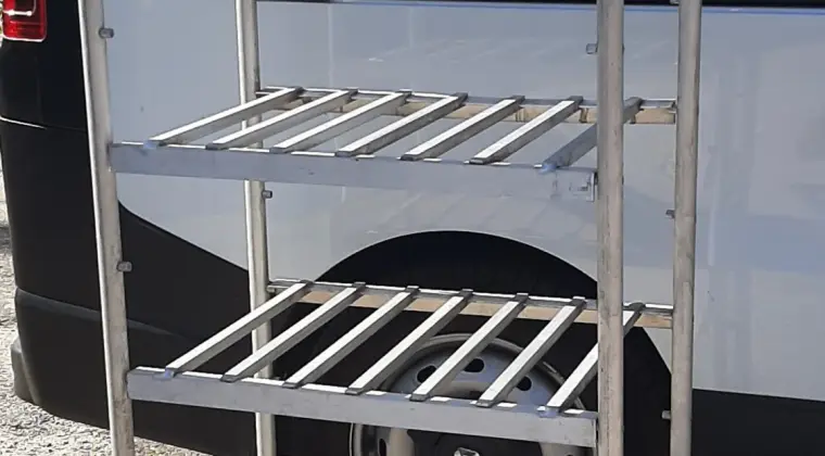 Polecam Mocne Regały Aluminiowe 5 Kpl. Prod. Dania