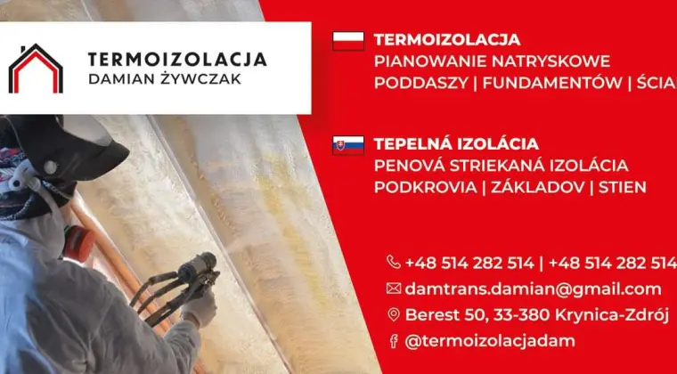 TEPELNA IZOLACJA, PENOVA STRIEKANA IZOLACIA. PODKROVIA, ZAKLADOV, STIE