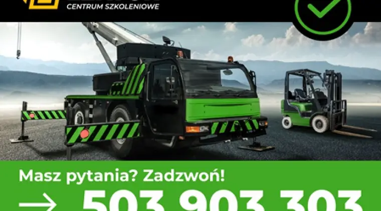 Kursy UDT wózki, żurawie, hds, suwnice, podnośniki