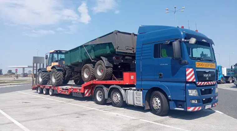 Transport Maszyn Rolniczych Leśnych Budowlanych Kontenerów Wózków