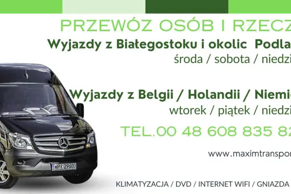 Bus z Belgii Holandii Niemiec do Polski