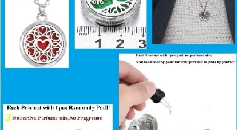 Naszyjnik- Perfumy Dyfuzor olejku eterycznego lub perfum.