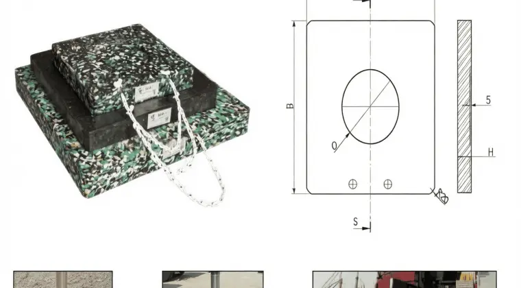 Podkład pod stopy podpór  żuraw, dźwig