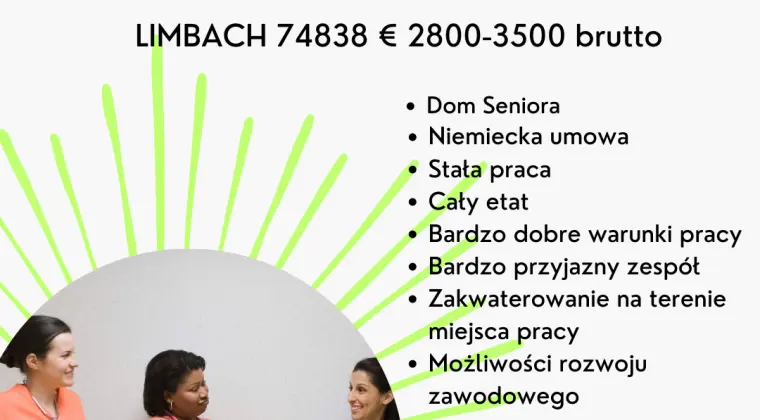 Pielęgniarka/Pielęgniarz - Dom Seniora - LIMBACH 74838
