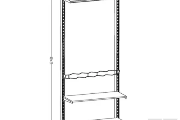 Regał sklepowy - moduł LINE L-05
