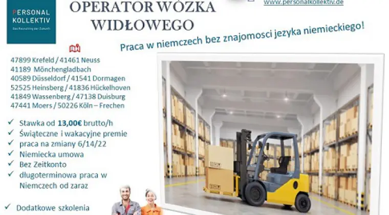 OPERATOR WÓZKA WIDŁOWEGO