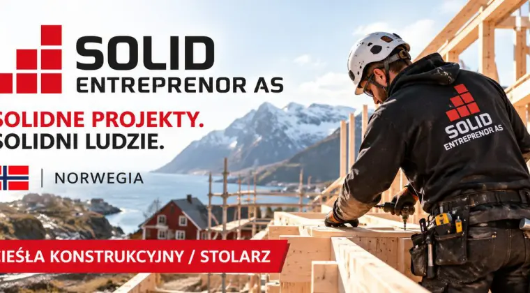 Cieśla konstrukcyjny / Stolarz (m/k) - Norwegia - start koniec października 2026