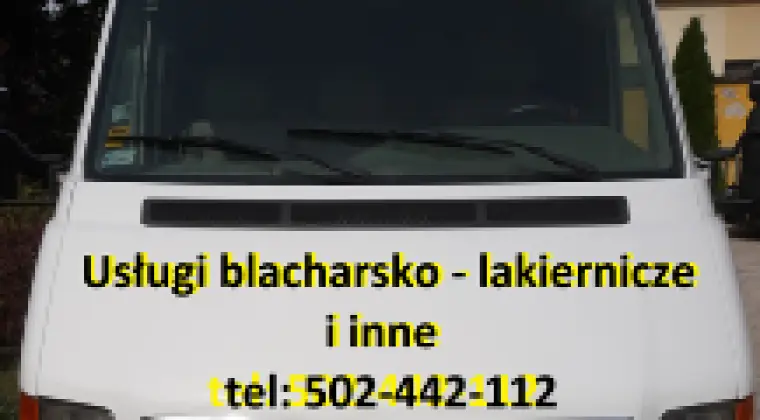 Dam pracę blacharzowi i lakiernikowi