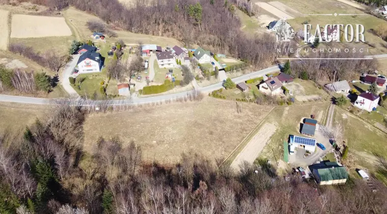 Działka budowlano-rolna 18,46 ara – Bieśnik, gm. Łużna, 1184S/2026