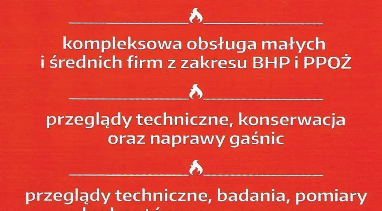 Usługi szkoleniowe, usługi BHP