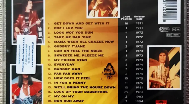 Polecam Super  Album CD Kultowej grupy SLADE - Największe przeboje CD