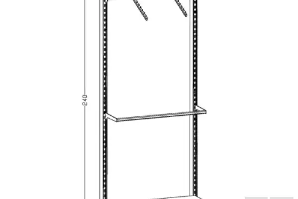Regał LINE sklepowy lub do garderoby