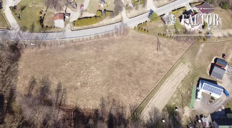 Działka budowlano-rolna 18,46 ara – Bieśnik, gm. Łużna, 1184S/2026